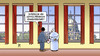 Cartoon: Obama beim Papst (small) by Harm Bengen tagged obama,papst,franziskus,vatikan,usa,praesident,katholisch,nsa,email,spitzel,spionage,harm,bengen,cartoon,karikatur