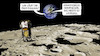 Cartoon: Odysseus (small) by Harm Bengen tagged übertragung,kommerzielle,mondmission,werbung,sonde,odysseus,usa,erde,weltall,mond,harm,bengen,cartoon,karikatur