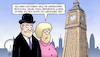 Cartoon: Ohnmacht (small) by Harm Bengen tagged moderatorin,duell,sunak,truss,ohnmächtig,uk,gb,big,ben,london,ohnmacht,harm,bengen,cartoon,karikatur