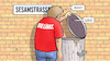 Cartoon: Oskar weg (small) by Harm Bengen tagged oskar,lafontaine,weg,linkspartei,austritt,sesamstrasse,mülltonne,harm,bengen,cartoon,karikatur