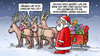 Cartoon: Ost-Geschenke (small) by Harm Bengen tagged osteuropa,europa,migration,flucht,asyl,fluechtlinge,aufnahme,gelder,eu,zahlung,geschenke,rentiere,weihnachtsmann,harm,bengen,cartoon,karikatur