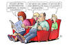 Cartoon: Osterstau (small) by Harm Bengen tagged osterstau,osterferienstau,osterferien,nachspielen,bahn,zug,flughafen,familie,kinder,stau,harm,bengen,cartoon,karikatur