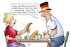 Cartoon: Paella (small) by Harm Bengen tagged sonntag,paella,japanisches,essen,mittwoch,magen,wut,tobsuchtsanfall,schreien,deutschland,spanien,japan,fussball,fußball,wm,katar,harm,bengen,cartoon,karikatur