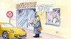 Cartoon: Porsche an die Börse (small) by Harm Bengen tagged politesse,parkverbot,halteverbot,vw,porsche,boerse,harm,bengen,cartoon,karikatur