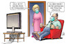 Cartoon: Private Kontakte (small) by Harm Bengen tagged tv,fernsehen,übertreibung,beschränkung,private,kontakte,corona,harm,bengen,cartoon,karikatur