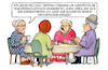 Cartoon: Rammstein (small) by Harm Bengen tagged kaffeeklatsch,tagesordnungspunkte,krankheiten,klima,krieg,asyl,rammstein,konzert,till,lindemann,vorwürfe,sex,musik,susemil,harm,bengen,cartoon,karikatur