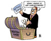 Cartoon: Rentenbeitragssenkung (small) by Harm Bengen tagged wahlgeschenke,rentenkasse,rentenbeitragssenkung,geld,überschuss,wahlkampf,harm,bengen,cartoon,karikatur