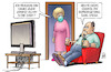 Cartoon: Reproduktionszahl (small) by Harm Bengen tagged einkauf,shoppen,kleid,mann,frau,tv,reproduktionszahl,corona,coronavirus,ansteckung,pandemie,epidemie,krankheit,schaden,harm,bengen,cartoon,karikatur