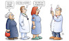 Cartoon: Risikogruppen-Vorrang (small) by Harm Bengen tagged risikogruppen,vorrang,steigerungen,arzt,krankenschwester,susemil,impfung,corona,impfstoff,harm,bengen,cartoon,karikatur