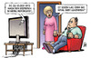 Cartoon: Royal Baby 2.0 (small) by Harm Bengen tagged tote,opfer,erdbeben,nepal,tv,nachrichten,royal,baby,england,uk,harm,bengen,cartoon,karikatur