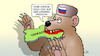 Cartoon: Russland schluckt (small) by Harm Bengen tagged sonderoperation,bär,fressen,blut,russland,ukraine,krieg,einmarsch,angriff,harm,bengen,cartoon,karikatur