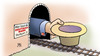 Cartoon: S21-Mehrkosten (small) by Harm Bengen tagged stuttgart,21,bahnhof,bahn,mehrkosten,milliardengrab,harm,bengen,cartoon,karikatur