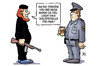 Cartoon: Schläferzelle (small) by Harm Bengen tagged schläferzelle,todmüde,reise,flucht,flüchtling,islamist,terrorist,polizei,polizist,harm,bengen,cartoon,karikatur