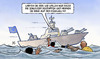 Cartoon: Schleuser-Bekämpfung (small) by Harm Bengen tagged schiff,rückweg,schleuser,schlepper,banden,libyen,afrika,schiffbrüchige,europa,eu,flüchtlingskatastrophe,flüchtlinge,ertrinken,tod,mittelmeer,triton,mare,nostrum,monitor,harm,bengen,cartoon,karikatur