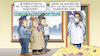 Cartoon: Schnelltest-Abrechnungen (small) by Harm Bengen tagged abrechnungen,nasenlöcher,testzentrum,betrug,schnelltests,gangster,ganoven,kriminelle,corona,polizei,geld,harm,bengen,cartoon,karikatur