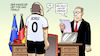 Cartoon: Scholz zu EM-Finale (small) by Harm Bengen tagged kanzler,üben,em,frauen,fussball,finale,tor,lauter,scholz,harm,bengen,cartoon,karikatur