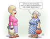 Cartoon: Schweigegeld (small) by Harm Bengen tagged jutta,schweigegeld,trump,susemil,affäre,playmate,model,anwalt,karen,mcdougal,harm,bengen,cartoon,karikatur