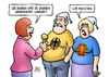 Cartoon: Silberhochzeit BRD-DDR (small) by Harm Bengen tagged 25,jahre,silberhochzeit,jubiläum,deutschland,deutsche,einheit,wiedervereinigung,brd,ddr,mann,frau,schwangerschaft,interview,harm,bengen,cartoon,karikatur