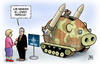 Cartoon: Smart Defense (small) by Harm Bengen tagged smart,defense,nato,gipfel,krise,schuldenkrise,eurokrise,europa,usa,wirtschaft,afghanistan,krieg,aufstand,rückzug,abzug,sparen,sparschwein,raketen,raketenabwehr,schild,interview