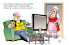 Cartoon: Sommerkleid (small) by Harm Bengen tagged bvb,fcb,bayern,münchen,dortmund,kleid,tv,fussball,meisterschaft,konkurrenz,fans,harm,bengen,cartoon,karikatur