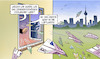 Cartoon: Sondervermögen-Verwendung (small) by Harm Bengen tagged sondervermögen,verwendung,luftwaffe,bundeswehr,fenster,geld,raussschmeissen,papierflieger,haushalt,ukraine,krieg,harm,bengen,cartoon,karikatur