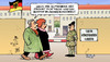 Cartoon: Standortschließung (small) by Harm Bengen tagged standortschließung bundeswehr kaserne bundeswehrreform wehrpflicht reform soldat verteidigungsminister guttenberg münchhausen lüge betrug schummeln abschreiben abschreibung abschreibungsobjekt