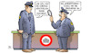 Cartoon: Stichproben (small) by Harm Bengen tagged corona,kontrollen,stichproben,oberarme,zoll,grenze,lupe,testpflicht,harm,bengen,cartoon,karikatur