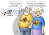 Cartoon: TDE 2018 (small) by Harm Bengen tagged euch,tag,der,deutschen,einheit,brd,ddr,tippfehler,erich,honecker,harm,bengen,cartoon,karikatur