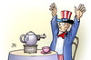 Cartoon: Tea-Party-Geisel (small) by Harm Bengen tagged teaparty tea party demokraten republikaner obama shutdown fiskalklippe fiscal cliff usa haushalt haushaltsstreit kassen leer geld senat kongress harm bengen cartoon karikatur