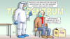 Cartoon: Tests knapp (small) by Harm Bengen tagged pcr,tests,kritische,infrastruktur,ohrenstäbchen,testzentrum,testen,corona,harm,bengen,cartoon,karikatur