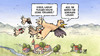 Cartoon: Tornado-Schrauben (small) by Harm Bengen tagged tornado,schrauben,bundeswehr,defekt,kampfflugzeuge,voegel,fliegen,harm,bengen,cartoon,karikatur