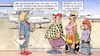 Cartoon: Touristische Reisewarnung (small) by Harm Bengen tagged bundesregierung,touristische,reisewarnung,zweite,welle,urlauber,flughafen,stewardess,corona,coronavirus,ansteckung,pandemie,epidemie,krankheit,schaden,harm,bengen,cartoon,karikatur