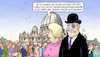 Cartoon: Trauerandrang (small) by Harm Bengen tagged petersdom,rom,englischer,humor,zweite,kasse,schlange,andrang,trauer,blaues,auge,papst,franziskus,tod,harm,bengen,cartoon,karikatur