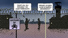 Cartoon: Trump-Guantanamo (small) by Harm Bengen tagged trump,präsident,usa,republikaner,vorwahlen,lager,guantanamo,hochhäuser,baumagnat,bautycoon,bauunternehmer,harm,bengen,cartoon,karikatur