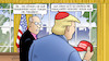 Cartoon: Trump-Trauerkleidung (small) by Harm Bengen tagged kardinal,pileolus,maga,kappe,trump,papst,franziskus,tod,usa,oval,office,trauerfeier,harm,bengen,cartoon,karikatur