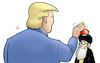 Cartoon: Trump und Iran-Deal (small) by Harm Bengen tagged trump,iran,usa,atom,deal,buzzer,harm,bengen,cartoon,karikatur