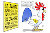 Cartoon: Tschernobyl und Frankreich (small) by Harm Bengen tagged 35,supergau,tschernobyl,10,fukushima,atomkraft,gefährlich,frankreich,gallischer,hahn,blind,harm,bengen,cartoon,karikatur