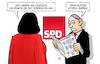 Cartoon: Uhr zurück (small) by Harm Bengen tagged uhrzeitumstellung,winterzeit,hessen,landtagswahl,groko,andrea,nahles,spd,harm,bengen,cartoon,karikatur