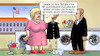 Cartoon: UN-Guantanamo-Bericht (small) by Harm Bengen tagged guantanamo,straflager,amerika,usa,biden,weiss,weste,waesche,praesident,waschmaschine,uno,bericht,schande,harm,bengen,cartoon,karikatur