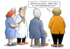 Cartoon: Unions-Sondierungen (small) by Harm Bengen tagged union,cdu,csu,sondierungen,jamaika,horst,seehofer,merkel,obergrenze,arzt,krankenschwester,verband,harm,bengen,cartoon,karikatur