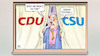 Cartoon: Unionsstreit Asyl (small) by Harm Bengen tagged unionsstreit,asylpolitik,cdu,csu,fenster,migration,seehofer,merkel,fussball,wm,ablenkung,harm,bengen,cartoon,karikatur