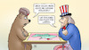 Cartoon: US-Bürger aus Ukraine (small) by Harm Bengen tagged platz,waffen,bär,uncle,sam,kalter,krieg,usa,ukraine,russland,karte,harm,bengen,cartoon,karikatur