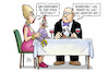 Cartoon: US-Iran-Sanktionen (small) by Harm Bengen tagged usa,iran,sanktionen,wirtschaft,trump,kännchen,öl,hochzeitstag,iranisches,ehe,restaurant,harm,bengen,cartoon,karikatur