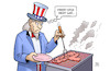 Cartoon: Venezuela gar (small) by Harm Bengen tagged gar,grill,uncle,sam,usa,venezuela,einmischung,invasion,intervention,wirtschaftskrieg,blockade,harm,bengen,cartoon,karikatur