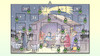 Cartoon: Verlängerter Lockdown (small) by Harm Bengen tagged verlängerter,lockdown,adventskalender,sterne,vorhängeschlösser,schloss,weihnachten,corona,krippe,harm,bengen,cartoon,karikatur