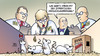 Cartoon: Versuchsanordnung (small) by Harm Bengen tagged versuchsanordnung,maus,maeuse,russland,bank,anleger,zypern,eu,europa,kleinsparer,abgabe,raub,erpressung,kunde,hilfspaket,schulden,kredite,rettungsschirm,troika,ezb,iwf,harm,bengen,cartoon,karikatur