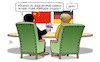 Cartoon: Voodoo (small) by Harm Bengen tagged voodoo,nadeln,trump,püppchen,merkel,deutschland,china,handelskrieg,usa,harm,bengen,cartoon,karikatur