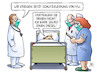 Cartoon: VW-Schutzkleidung (small) by Harm Bengen tagged schutzkleidung,vw,vertrauen,diesel,abgassskandal,krankenhaus,arzt,ärzte,krankenschwester,mundschutz,corona,coronavirus,ansteckung,pandemie,epidemie,krankheit,schaden,harm,bengen,cartoon,karikatur