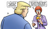 Cartoon: Wahlanerkennung (small) by Harm Bengen tagged wahlanerkennung hillary clinton wahlkampf präsidentschaftswahl usa donald trump tv duell demokratie interview harm bengen cartoon karikatur