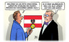 Cartoon: Wahlkleber (small) by Harm Bengen tagged stichwahl,bundespräsident,österreich,waehler,klebergate,leim,umschlag,interview,harm,bengen,cartoon,karikatur